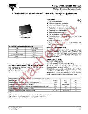 SMCJ10CA-E3/57T datasheet  